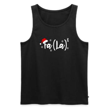 Funny Christmas Math Teacher Fa La8 Equations - Männer Premium Bio Tank Top - Schwarz - Vorne - AI Model Male 178 light (178cm)