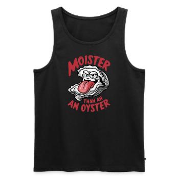 Witziges Austern-Design - Männer Premium Bio Tank Top - Schwarz - Vorne - Michal (187cm)
