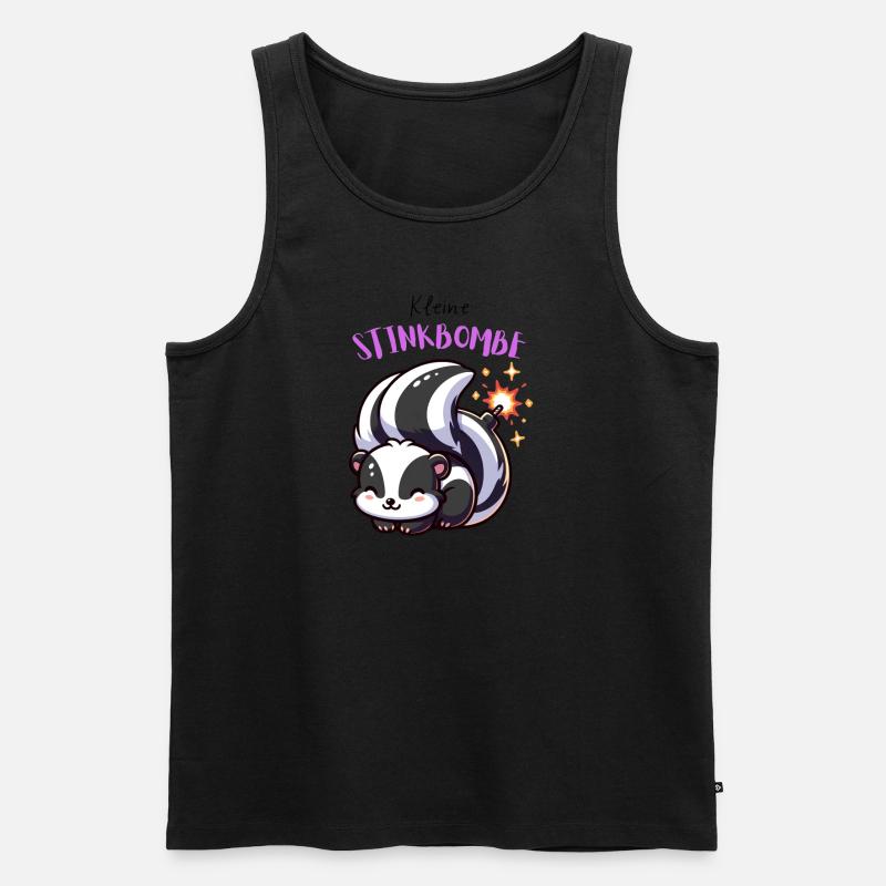 Kleine Stinkbombe - Männer Premium Bio Tank Top - Schwarz