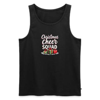 Noël Cheer Squad Cadeaux Humeur - Débardeur bio Premium Homme - noir - Devant - AI Model Male 178 light (178cm)