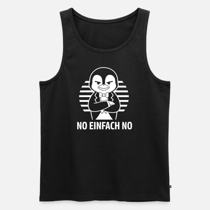 No Einfach No - Männer Premium Bio Tank Top - Schwarz