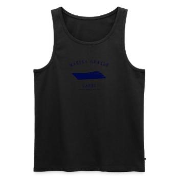 Marina Grande, Capri Yacht Club, Côte amalfitaine, Italie - Débardeur bio Premium Homme - noir - Devant - Michal (187cm)
