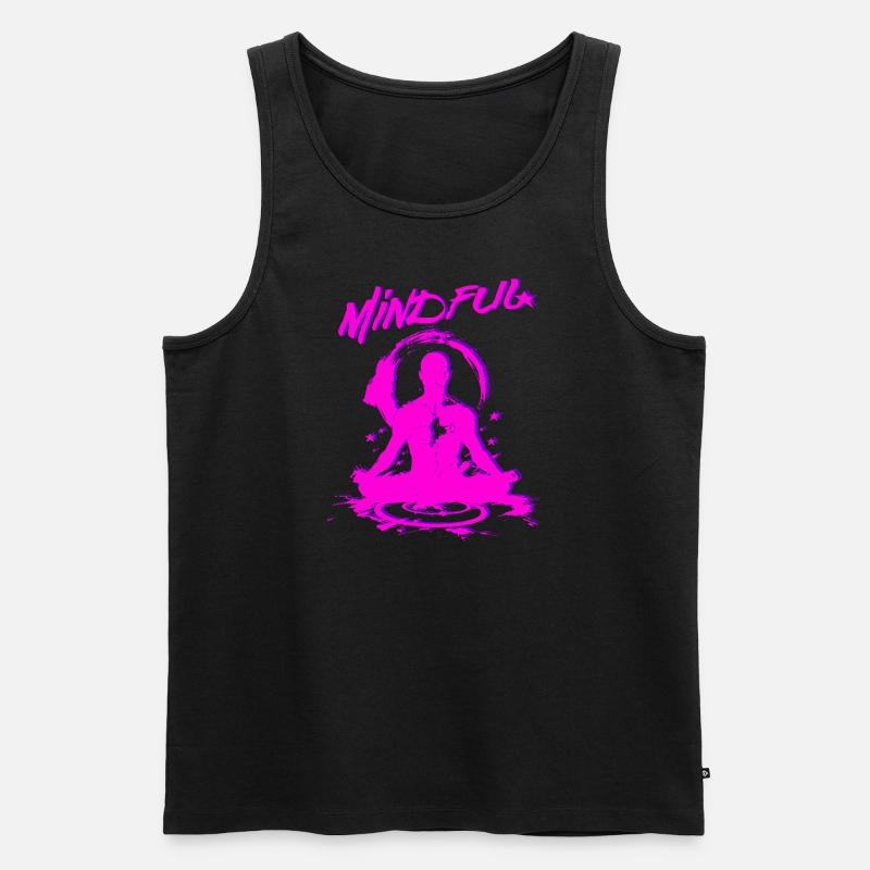 Mindful - Männer Premium Bio Tank Top - Schwarz