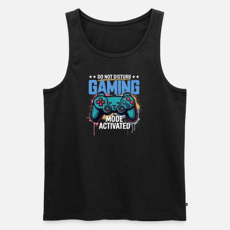 Gaming Mode Activated - Männer Premium Bio Tank Top - Schwarz