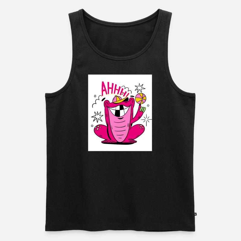 FannyFROG33 - Männer Premium Bio Tank Top - Schwarz