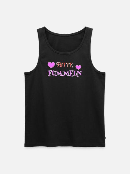 Bitte Fummeln - Männer Premium Bio Tank Top - Schwarz