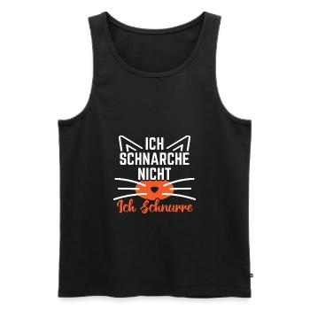 Schlafen Faultier - Männer Premium Bio Tank Top - Schwarz - Vorne - Michal (187cm)