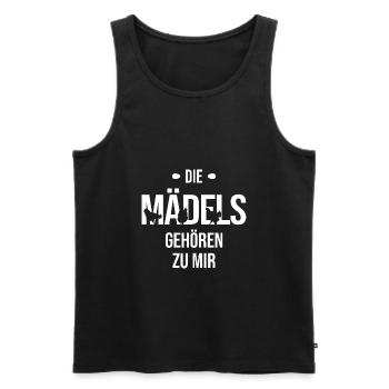 Geflügel Hahn Hühner - Männer Premium Bio Tank Top - Schwarz - Vorne - AI Model Male 178 light (178cm)