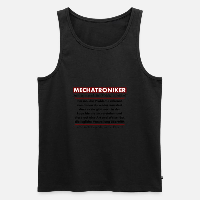 Mechatroniker - Männer Premium Bio Tank Top - Schwarz