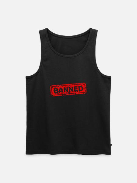 Forbidden, banned, rejected, ostracized - Men's Premium Organic Tank Top - black