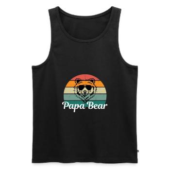 Vatertagsgeschenk Spruch Herrentag Männertag - Männer Premium Bio Tank Top - Schwarz - Vorne - AI Model Male 178 light (178cm)