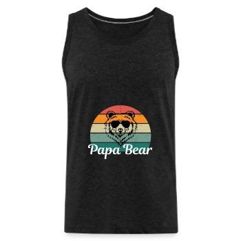 Father's Day Gift Saying Men's Day Men's Day - Men's Premium Organic Tank Top - charcoal grey - Front - Alexander (188cm)