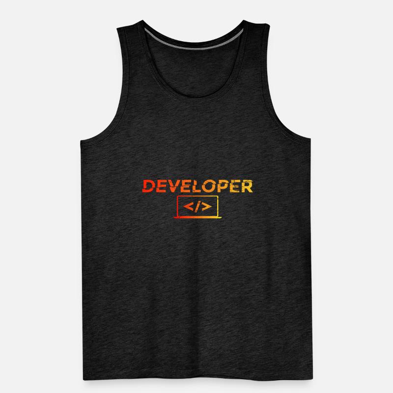 Developer - Informatik IT EDV PC Computer Shirt Men's Premium Organic Tank Top