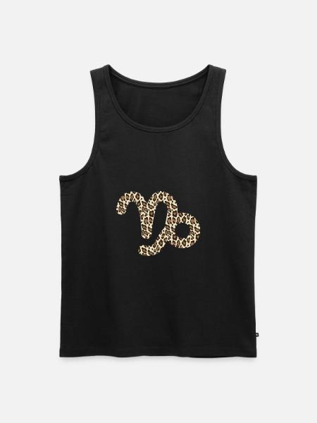 Sternzeichen Steinbock - Männer Premium Bio Tank Top - Schwarz