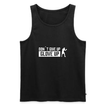 Don ́t give up - Glove up Boxes - Men's Premium Organic Tank Top - black - Front - AI Model Male 178 light (178cm)