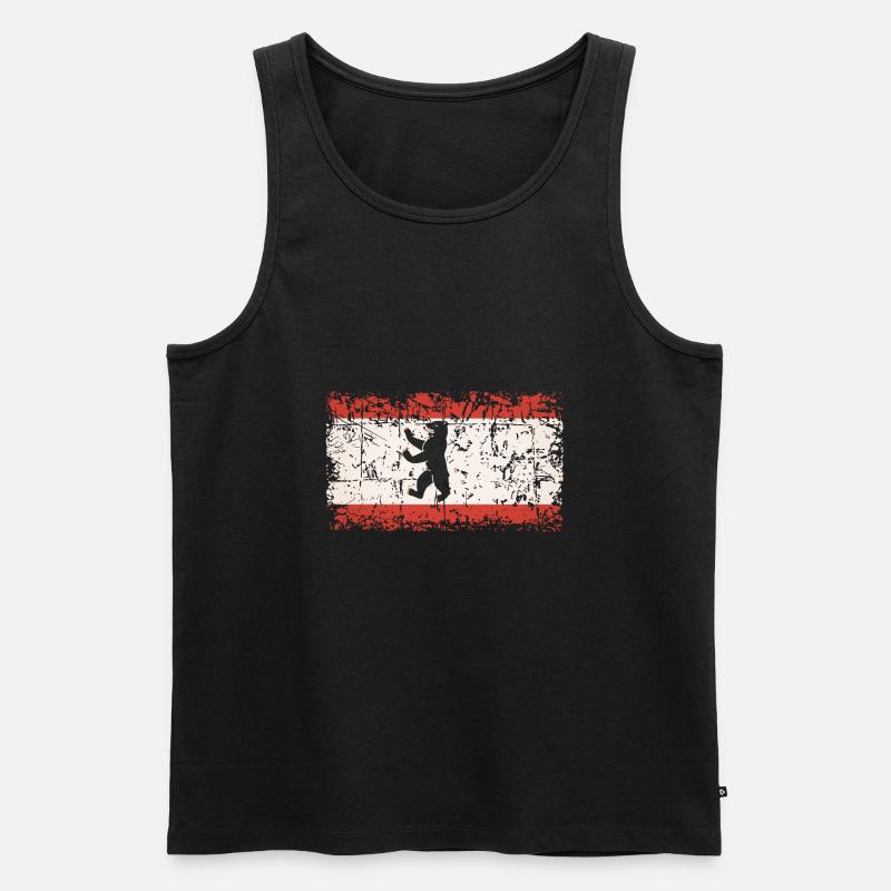 Good Old Berlin - Männer Premium Bio Tank Top - Schwarz