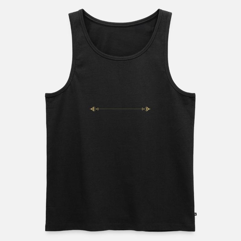 Separation line · Headers · Frames - Men's Premium Organic Tank Top - black