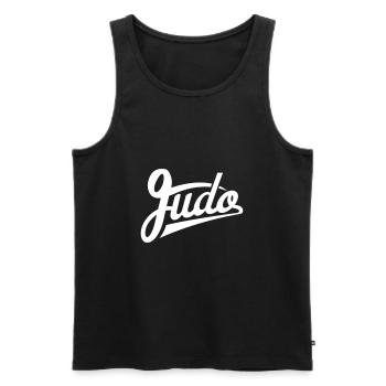 Judo - Männer Premium Bio Tank Top - Schwarz - Vorne - Michal (187cm)