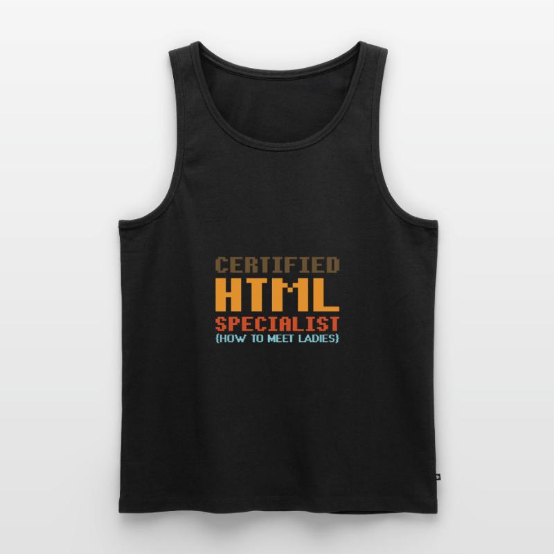 html Spruch Geschenk Informatik Party Flirt Code Männer Premium Bio Tank Top