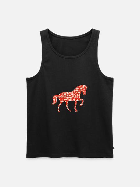 Christmas horse Christmas horse - Men's Premium Organic Tank Top - black