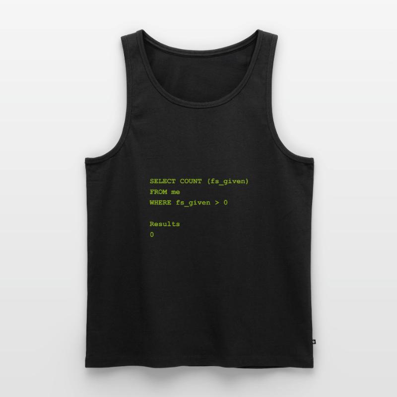 Select count Gift Programming Computer Science Men's Premium Organic Tank Top