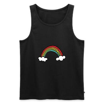 lgbt - Männer Premium Bio Tank Top - Schwarz - Vorne - Michal (187cm)