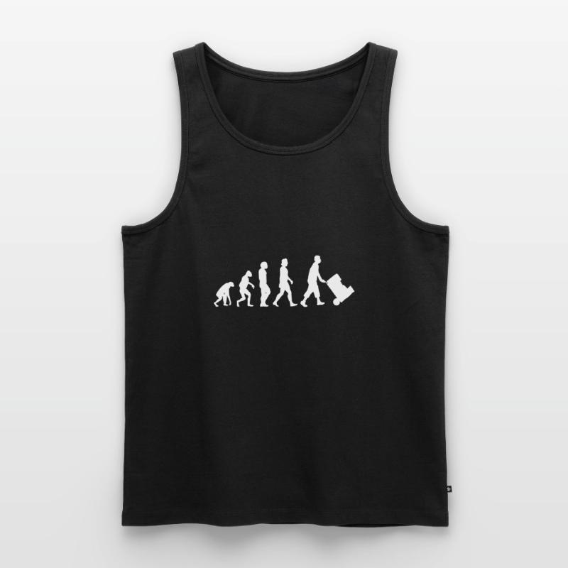 Warehouse Logistics Evolution Warehouse Workers Logistics Men's Premium Organic Tank Top