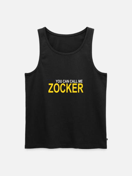 Call me Zocker - Männer Premium Bio Tank Top - Schwarz