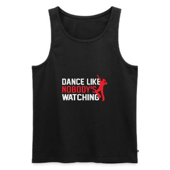 Dance Like Nobody Is Watching - Men's Premium Organic Tank Top - black - Front - AI Model Male 178 light (178cm)