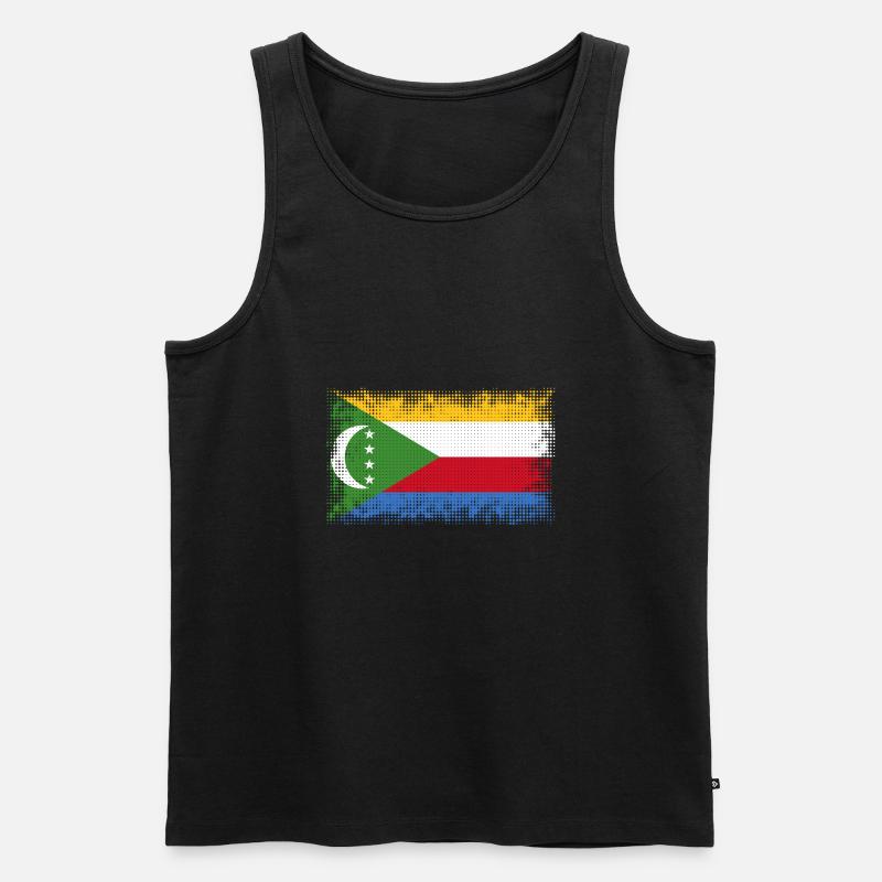 Komoren - Männer Premium Bio Tank Top - Schwarz