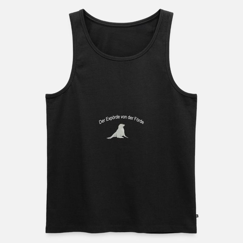 Seehund - Männer Premium Bio Tank Top - Schwarz