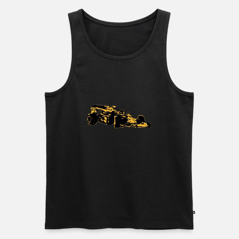 Rennwagen - Männer Premium Bio Tank Top - Schwarz