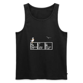 Moin Periodensystem Möwe Nordsee Chemie - Männer Premium Bio Tank Top - Schwarz - Vorne - Michal (187cm)