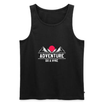 FAITES UNE RANDONNÉE Conceptions d’aventure de randonnée impressionnantes - Débardeur bio Premium Homme - noir - Devant - AI Model Male 178 light (178cm)