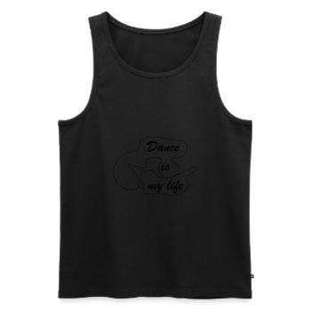 Dance is my life - Men's Premium Organic Tank Top - black - Front - AI Model Male 178 light (178cm)