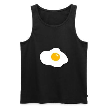 Spiegelei - Männer Premium Bio Tank Top - Schwarz - Vorne - AI Model Male 178 light (178cm)