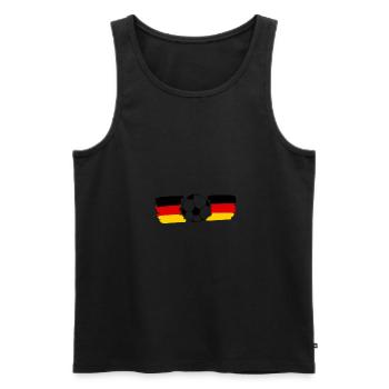Allemagne - Coupe du monde - Fan de football européen - Débardeur bio Premium Homme - noir - Devant - AI Model Male 178 light (178cm)