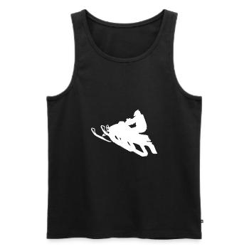 Snowmobile snowmobile snowmobile - Men's Premium Organic Tank Top - black - Front - AI Model Male 178 light (178cm)