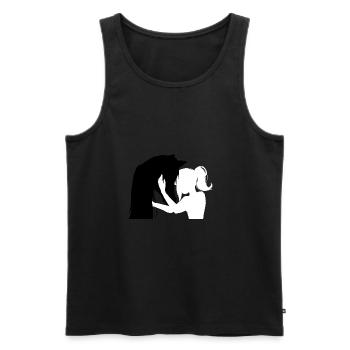 amour de cheval - Débardeur bio Premium Homme - noir - Devant - Michal (187cm)
