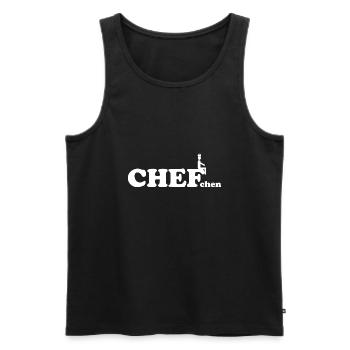 Kleiner Chef Chefchen Büro Team Angestellte Job - Männer Premium Bio Tank Top - Schwarz - Vorne - Michal (187cm)