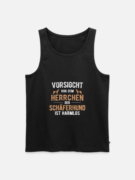 Deutscher Schäferhund Deutschen Schäferhund - Männer Premium Bio Tank Top - Schwarz