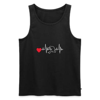 Gitarrist Musik Gitarristin Musiker Band Gitarre - Männer Premium Bio Tank Top - Schwarz - Vorne - Michal (187cm)