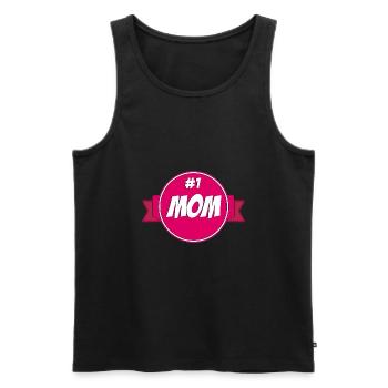 Maman de l'année - Débardeur bio Premium Homme - noir - Devant - AI Model Male 178 light (178cm)
