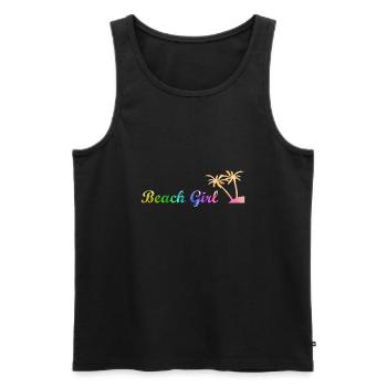 Beach Girl - Männer Premium Bio Tank Top - Schwarz - Vorne - Michal (187cm)
