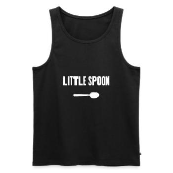 Little Spoon - Men's Premium Organic Tank Top - black - Front - AI Model Male 178 light (178cm)