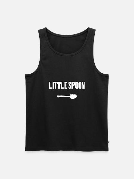 Little Spoon - Men's Premium Organic Tank Top - black