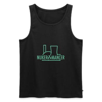 nukeromancer - Männer Premium Bio Tank Top - Schwarz - Vorne - AI Model Male 178 light (178cm)