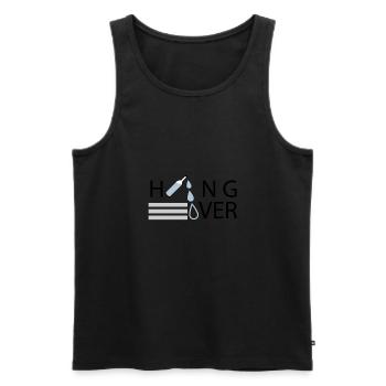 Hangover - Men's Premium Organic Tank Top - black - Front - AI Model Male 178 light (178cm)
