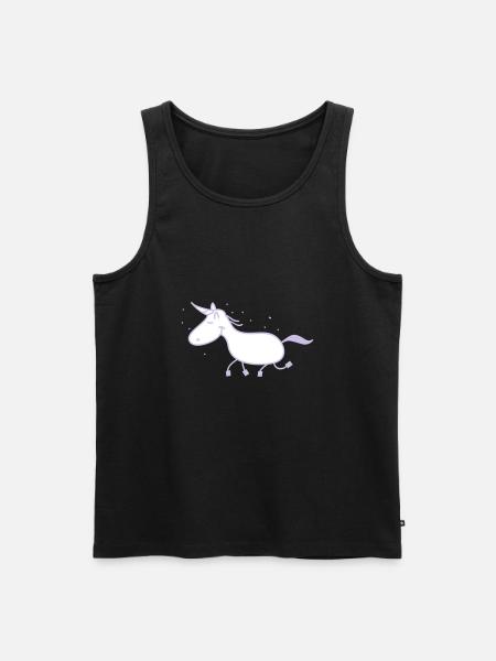 unicorn - Men's Premium Organic Tank Top - black