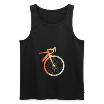 Rennrad Fahrrad Radsport radeln Urlaub Geschenk - Männer Premium Bio Tank Top - Schwarz - Vorne - AI Model Male 178 light (178cm)